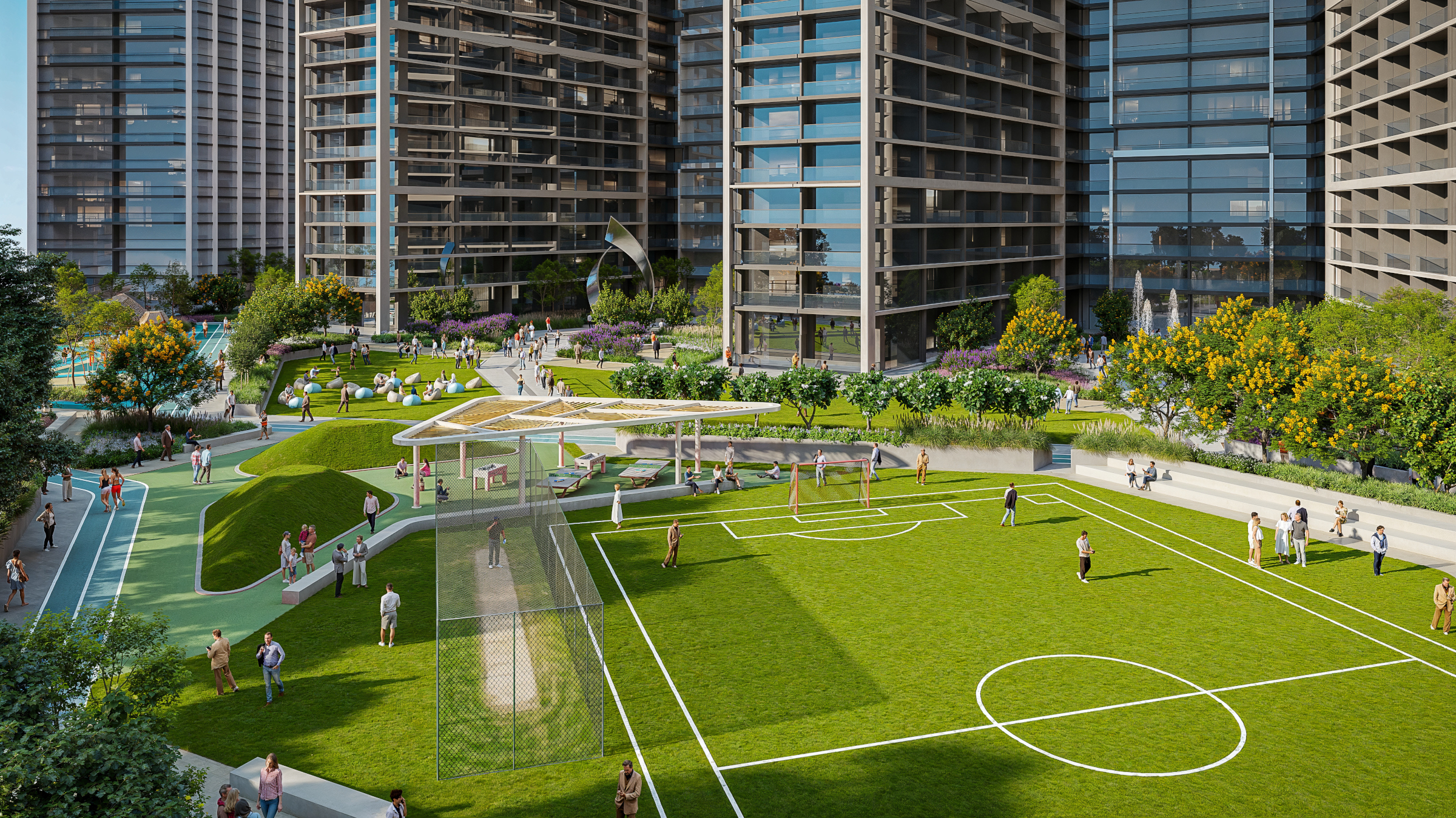 Sobha Central Football pitch