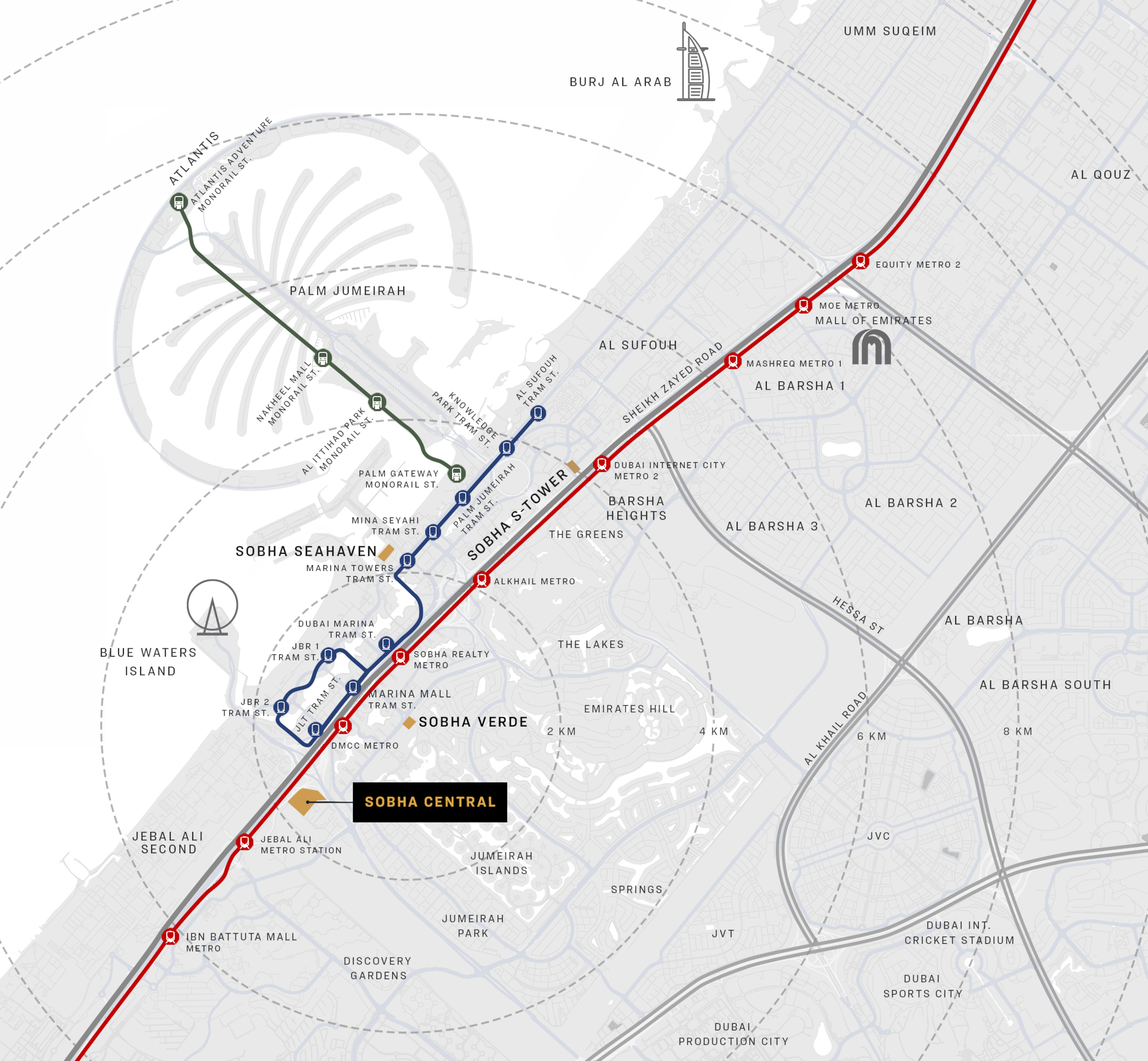 Sobha Central Location